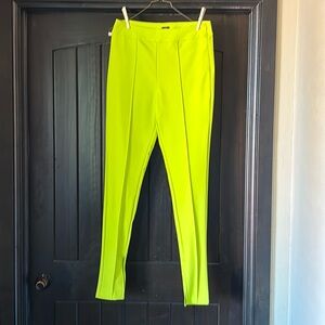 River Islqnd lime green stretchy pants